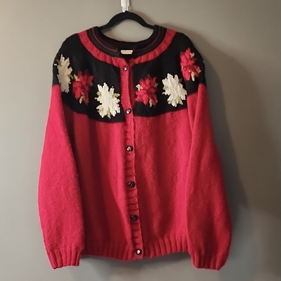 VINTAGE HAND KNIT SWEATER - Picture 1 of 4